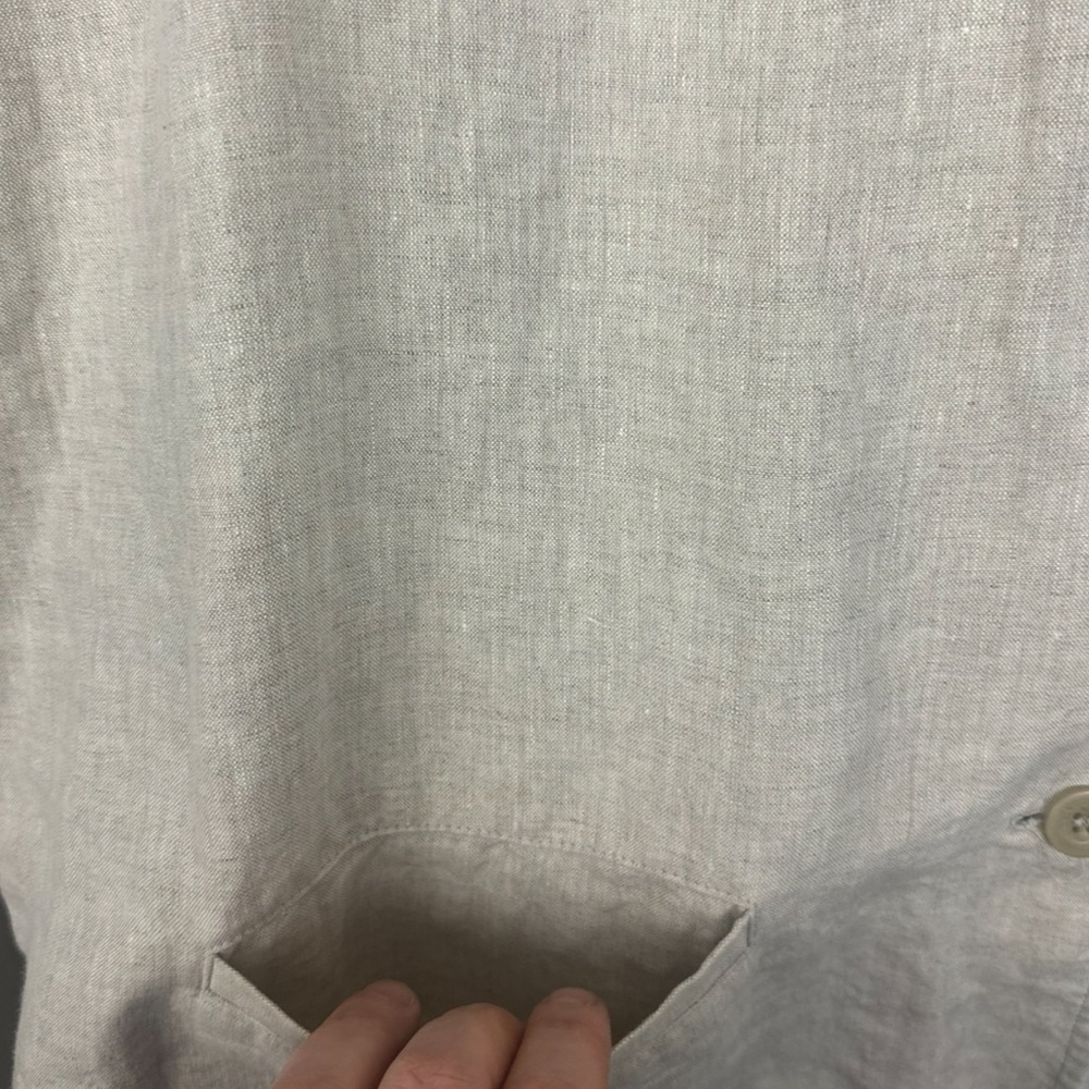 Liz Claiborne Sport Linen Shirt Top - Picture 5 of 6
